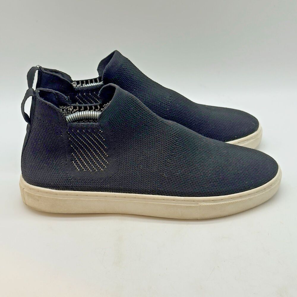 Kelly & Katie EDDAH Black Knit Slip On Chukka Bootie Women's 7M Stretch Sneakers